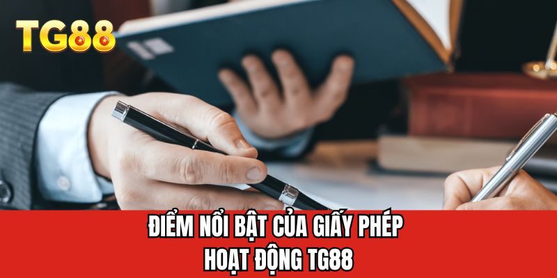 Điểm nổi bật của giấy phép hoạt động TG88